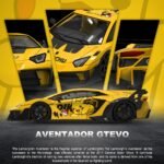 (Pre-order) Cool Car Lamborghini GTEVO Pikachu Paint Job ( ETA Aug 2026)