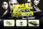 Fast Speed 1/64 Lancer Evolution EVO VII FNF Green - Image 2
