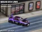 Street Weapon 1:64 Nissan Skyline R34 (ER34) Super Silhouette Chrome Purple - Image 4