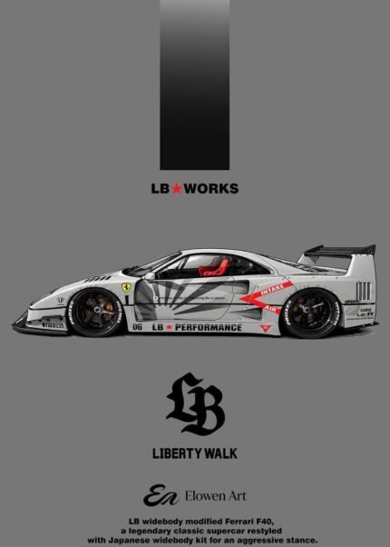 (Pre-order) Elowen Art x Ferrari F40 Modified ( ETA Oct 2026)