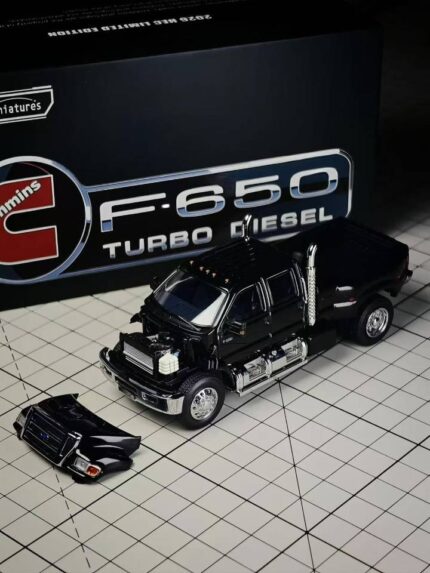 (Pre-order) MK Miniatures Ford F650 Super Duty Agate Black (ETA Aug 2026)