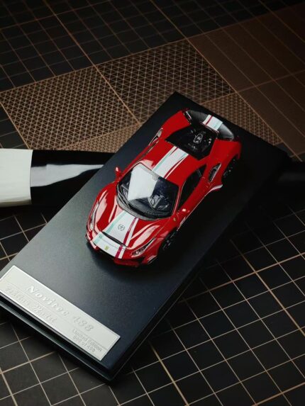 (Pre-order) Stance Hunter Diecast Novitec 488 Pista Piloti Rosso Red ( ETA Aug 2026)