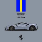 (Pre-order) Elowen Art x Ferrari 488 Pista Matte  Cement Grey ( ETA Oct 2026)