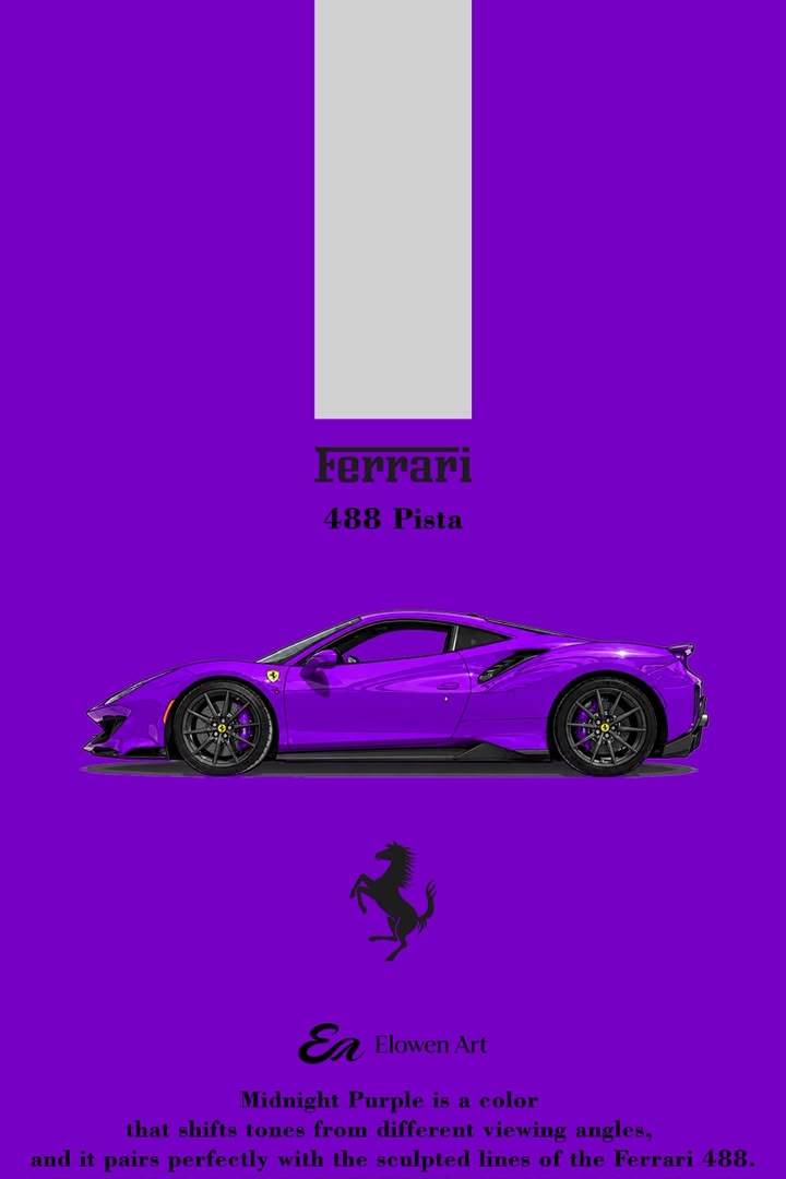 IMG-20260609-WA0026 (Pre-order) Elowen Art x Ferrari 488 Pista Midnight Purple ( ETA Oct 2026) - Image 1