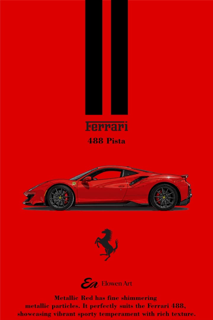 IMG-20260609-WA0027 (Pre-order) Elowen Art x Ferrari 488 Pista Metallic Red ( ETA Oct 2026) - Image 1