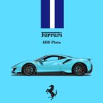 (Pre-order) Elowen Art x Ferrari 488 Pista University Blue ( ETA Oct 2026)