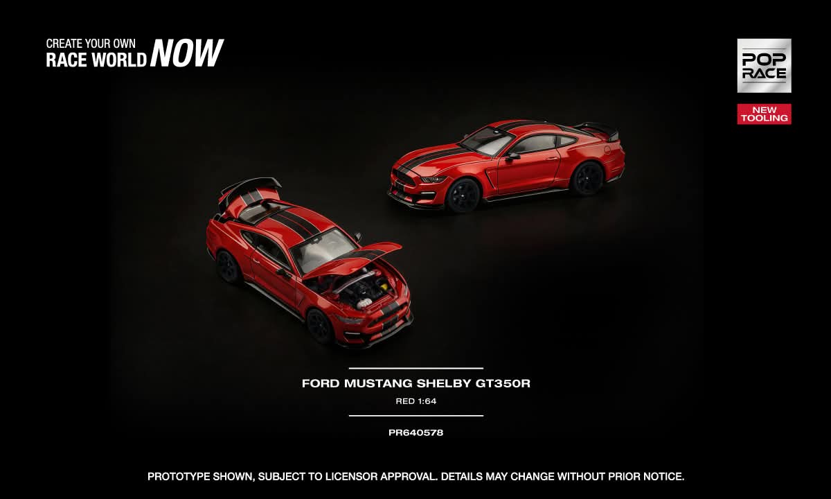 IMG-20260611-WA0014 (Pre-order) Pop Race Ford Mustang Shelby GT350 R Race Red ( ETA Dec 2026) - Image 1