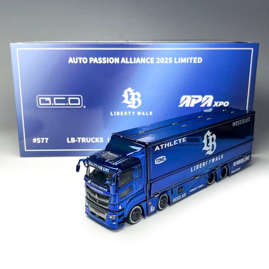 IMG-20260612-WA0031 (Pre-order) GCD 1/64 Mitsubishi Fuso Super Great Transport LBWK APA Expo 2025 Chrome Blue ( ETA Sep 2026) - Image 1