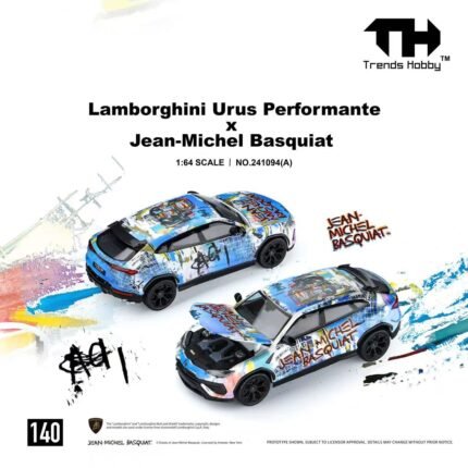 (Pre-order) Trends Hobby Lamborghini Urus Performante x Jean Michel Basquiat White ( ETA Oct 2026)