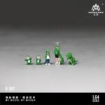 (Pre-order) MoreArt 1:64 Green Dinosaur Family Figure Set ( ETA Oct 2026) - Image 2