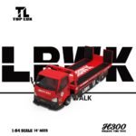 (Pre-order) Top Lux H300 Black Red Silhouette Flatbed Transport Trailer (ETA Sep 2026) - Image 2