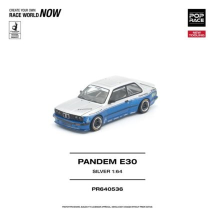 (Pre-Order) Pop Race PANDEM E30 Silver Blue (April2027)