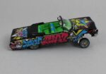Fine Works Black Graffiti Impala Lowrider Diecast Model Car - Image 2