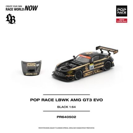 (Pre-Order) Pop Race LBWK AMG GT3 EVO Black (June2027)