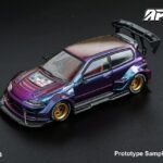 DCM Foshan Limited Edition Kevmannz 1996 EG6 Hatchback Wide Body, Chameleon Short Spoiler
