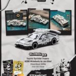 (Pre-order) Tarmac Works Toyota Sprinter Trueno AE86 Widebody by Jonsibal Mickey Steamboat Willie Model Car + Tarmac Cards Combo set (ETA Dec 2026)