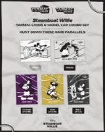 (Pre-order) Tarmac Works Toyota Sprinter Trueno AE86 Widebody by Jonsibal Mickey Steamboat Willie Model Car + Tarmac Cards Combo set (ETA Dec 2026) - Image 2