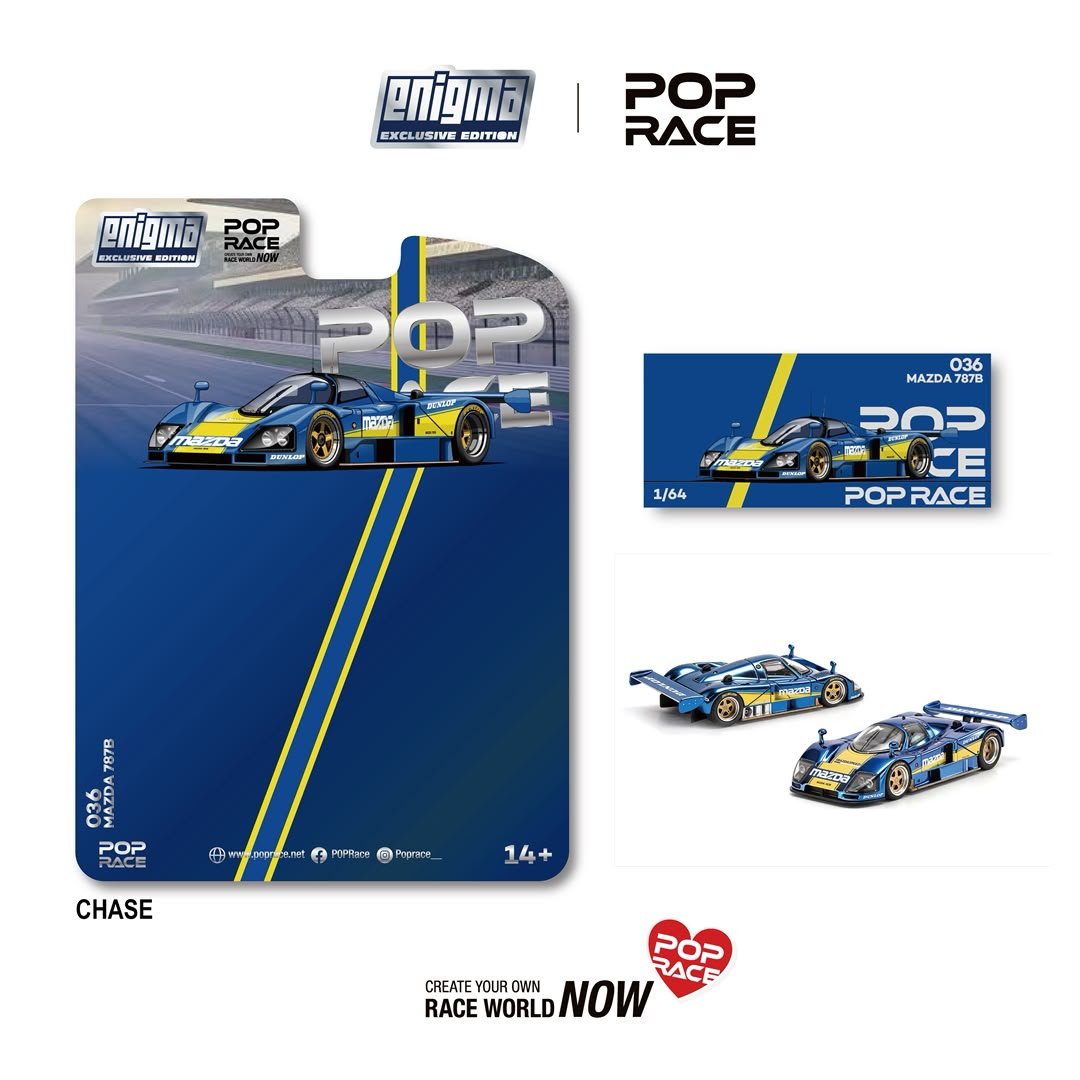 IMG-20260702-WA0088 (Pre-Order) Pop Race Mazda 787B Racing Blue/Yellow (ETA TBA) - Image 1