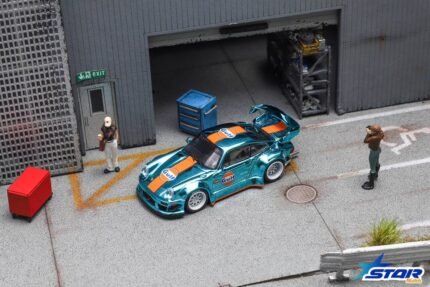 (Pre-order) Star Model-Rauh Welt Wide Body Modified RWB930 GT Wing Chrome Gulf Livery Limited to 999 pcs (ETA Oct 2026)