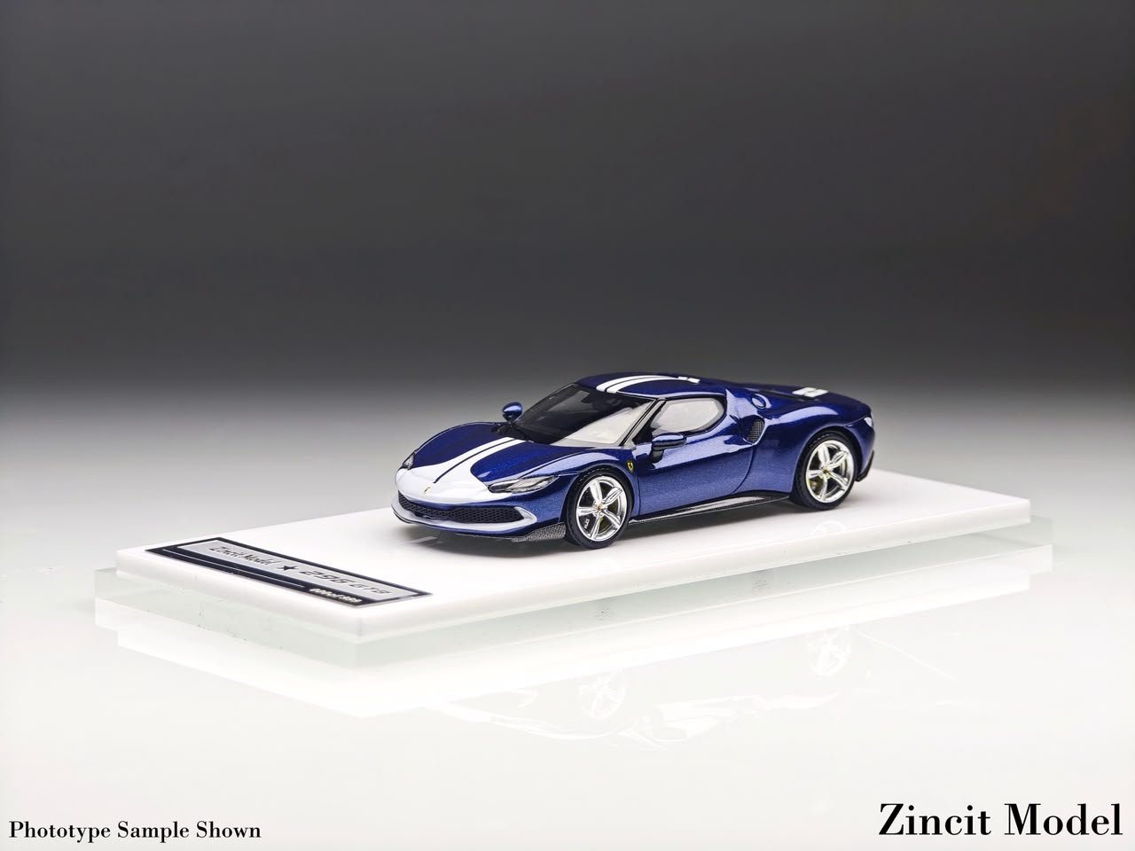 IMG-20260713-WA0050 (Pre-order) Zincit Model 296 GTB Metallic Blue Silver Stripes ( ETA Oct 2026) - Image 1