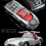 YS Model Mercedes Benz 300slr Uhlenhaut Silver