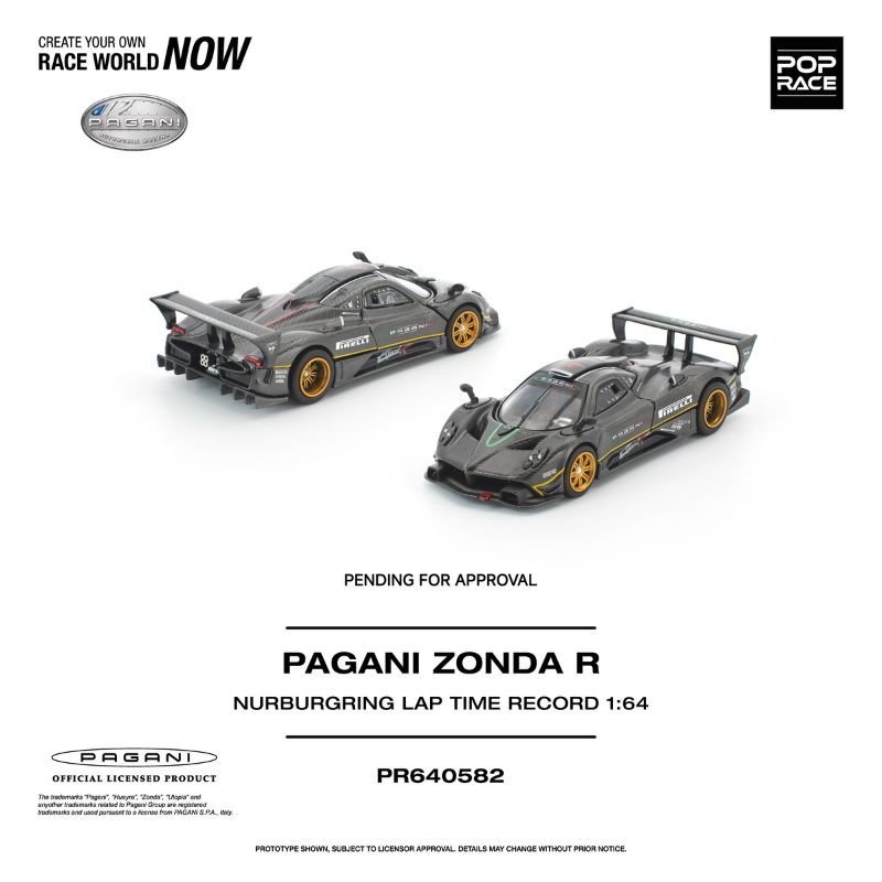 Pop-Race-Pagani-Zonda-R-Nurburgring-Lap-Time-Record (Pre-Order) Pop Race Pagani Zonda R Nurburgring Lap Time Record (Apr 2027) - Image 1