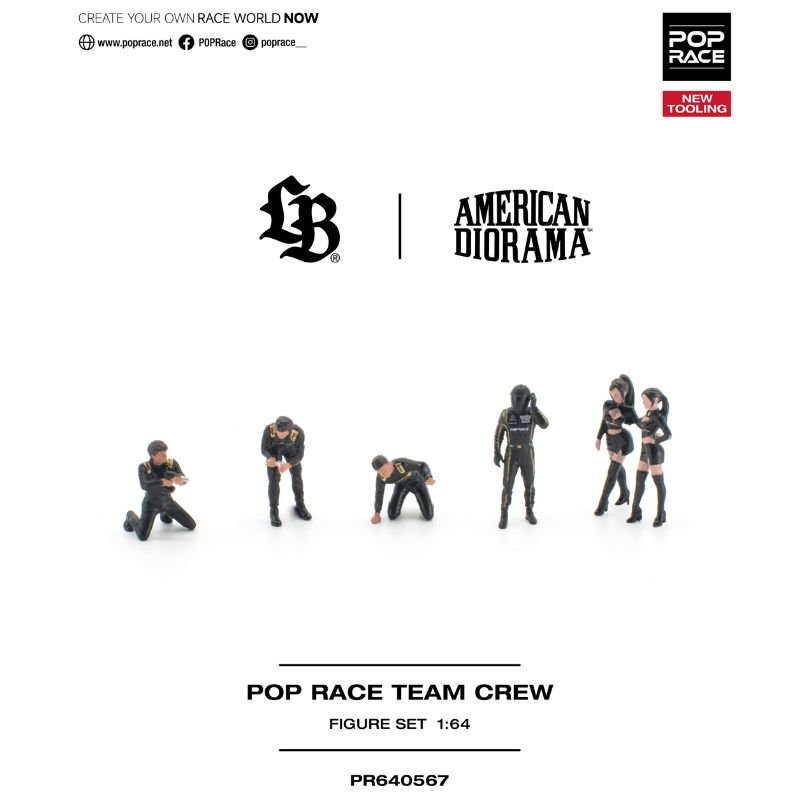 Pop-Race-Team-Crew-Figure-Set-6-Figures (Pre-Order) Pop Race Team Crew Figure Set (6 Figures) (June2027) - Image 1