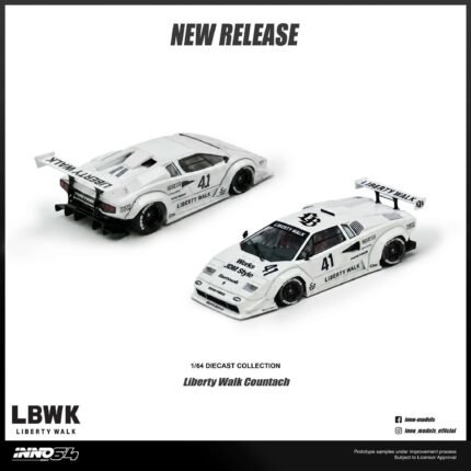 (Pre-order) INNO64 Lamborghini Countach Liberty Walk (ETA Sep 2026)
