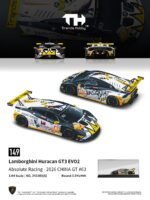 (Pre-order) Trends Hobby New 1/64 Racing Model Lamborghini Hurucan GT3 EVO2 Absolute Racing - 2026 China GT, No. 63 Livery (ETA Nov 2026)