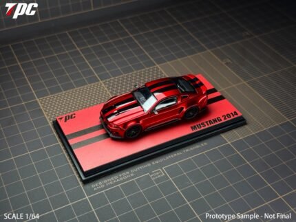 (Pre-order) TPC 1/64  Mustang 2014 Metallic Red (with black stripes) (ETA Nov 2026)