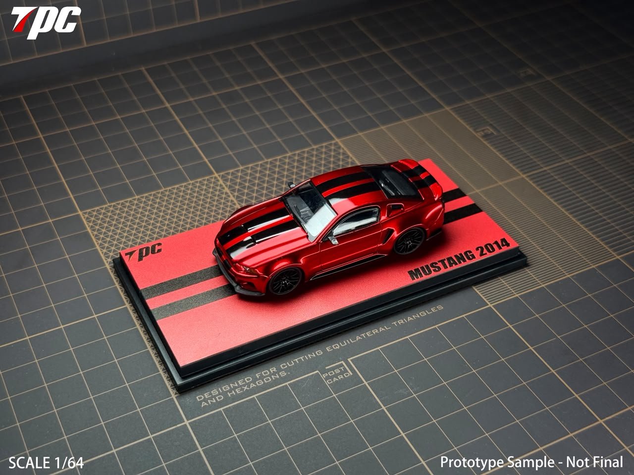WhatsApp Image 2026-07-25 at 5.41.37 PM (Pre-order) TPC 1/64 Mustang 2014 Metallic Red (with black stripes) (ETA Nov 2026) - Image 1