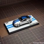 (Pre-order) TPC 1/64  Mustang 2014 Silver (with blue stripes) (ETA Nov 2026)