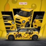 (Pre-order) Cool Car 1/64 MINI COOPER Pikachu livery Diecast Model - Pikachu livery CC643648 (ETA Oct 2026)