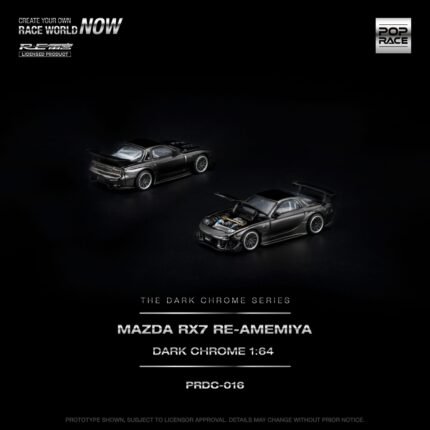 (Pre-order) Poprace MAZDA RX-7 RE-AMEMIYA DARK CHROME  (ETA Q1 2027)