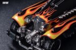 (Pre-order) WM 1/64 Hydra Schmidt V16 Roadster Diecast model - Movie Wolverine Flames Version (ETA Nov 2026) - Image 6