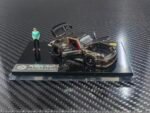 ( Pre-order) HG Model Customized Version 1/64 RWB930 Fully Open Diecast Model  chrome gunmetal livery + figure ( ETA Nov 2026)