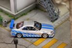(Pre-order) Mega Mega Skyline GT-R R34 Movie Version Silver Blue (ETA Nov 2026) - Image 2
