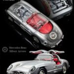 ( Pre-order) YS 1/64 Mercedes-Benz 300SLR Silver Red Interior ( ETA Sep 2026)