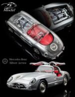 ( Pre-order) YS 1/64 Mercedes-Benz 300SLR Silver Red Interior ( ETA Sep 2026)