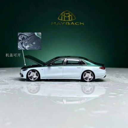 ( Pre-order) Rhino Model RM 1/64 Mercedes-Benz (Open hood) Green and White ( ETA Nov 2026.)