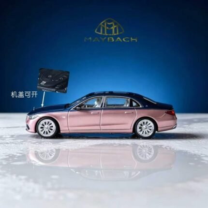 ( Pre-order) Rhino Model RM 1/64 Mercedes-Benz (Open hood) Blue and Pink  ( ETA Nov 2026.)