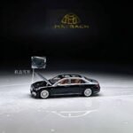 ( Pre-order) Rhino Model RM 1/64 Mercedes-Benz (Open hood) Silver and Black ( ETA Nov 2026)
