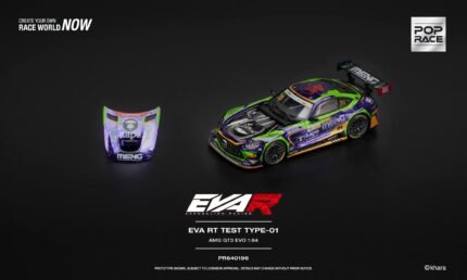 ( Pre-order) POP RACE 1/64 (Diecast car model) EVA RT TEST Type-01 AMG GT3 EVO Macau GP 2023 ( ETA Eta 2027/Q1)