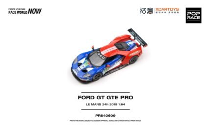 ( Pre-order) POP RACE 1/64 (Diecast car model) Ford GT GTE Pro Le Mans 24H 2019 ( ETA Eta 2027/Q1)