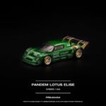 ( Pre-order) POP RACE 1/64 (Diecast car model) Pandem Lotus Elise Green ( ETA Eta 2027/Q1)