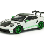 Solido 1:43 PORSCHE 911 (992) GT3 RS TRIBUTE TO CARRERA RS PACKAGE WHITE W/GREEN