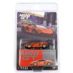 MINI GT LB*WORKS LAMBORGHINI AVENTADOR LIMITED EDITION ORANGE MDX 2025 BLISTER PACKAGING