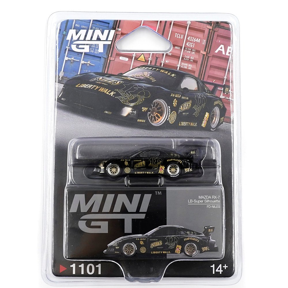 883373f7ba80e27538424959f01b7f75 (1) MINI GT MAZDA RX-7 LB-SUPER SILHOUETTE FD-NILES BLISTER PACKAGING - Image 1
