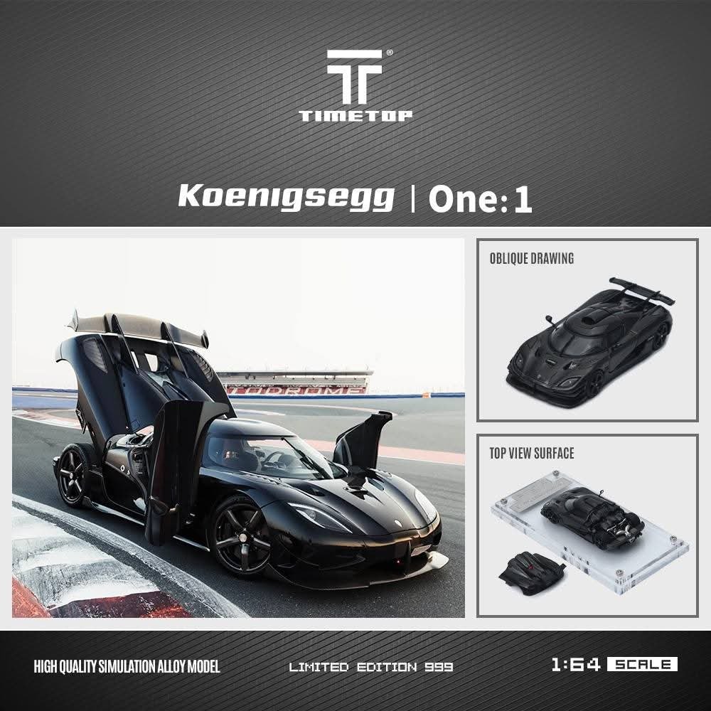 FB_IMG_1789414987465 Time Top Koenigsegg One1 All Black Carbon Gift Box - Image 1