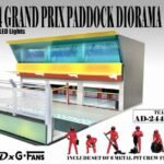 American Diorama 1:64 Grand Prix Paddock Diorama Team Red with figures